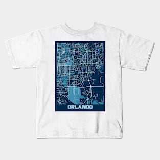 Orlando - United States Peace City Map Kids T-Shirt